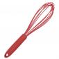 Preview: Silikon Küchenhelfer Schneebesen 25 cm rot