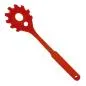 Preview: Silikon Küchenhelfer Nudelkralle 29 cm rot