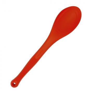 Silikon Küchenhelfer Löffel mit Messmarkierungen 29 cm rot