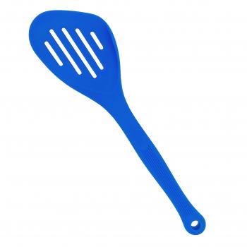 Silikon Küchenhelfer Schlitzwender mit Seitenrand blau