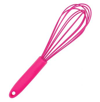 Silikon Küchenhelfer Schneebesen 25 cm pink