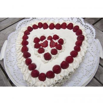 Backform Herzform gerippt Kuchen