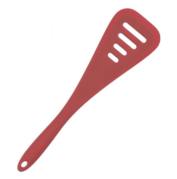 Silikon Küchenhelfer Dreieck-Schlitzwender 31 cm rot