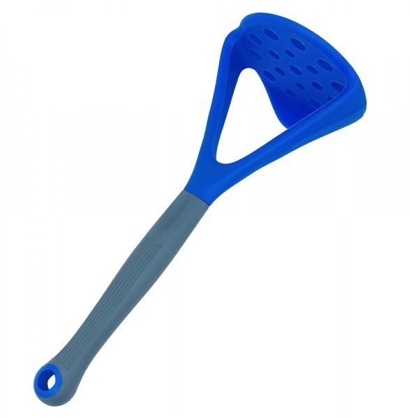 Silikon Küchenhelfer Kartoffelstampfer 30 cm blau