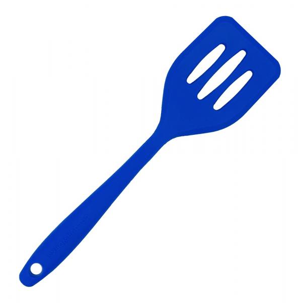 Silikon Küchenhelfer Schlitzwender mini 20 cm blau
