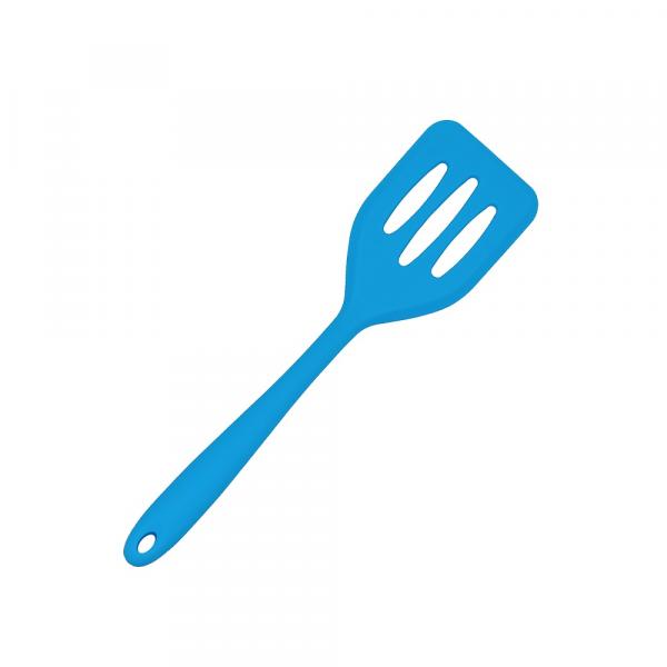 Silikon Küchenhelfer Schlitzwender mini 21 cm blau