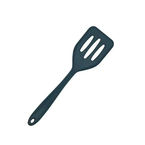 Silikon Küchenhelfer Schlitzwender mini 21 cm schwarz