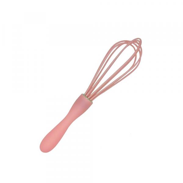 Silikon Küchenhelfer Schneebesen klein 21 cm rosa