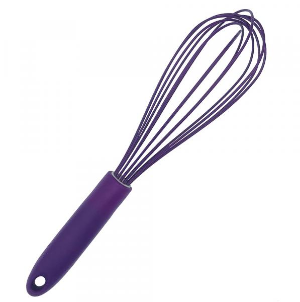 Silikon Küchenhelfer Schneebesen 25 cm lila