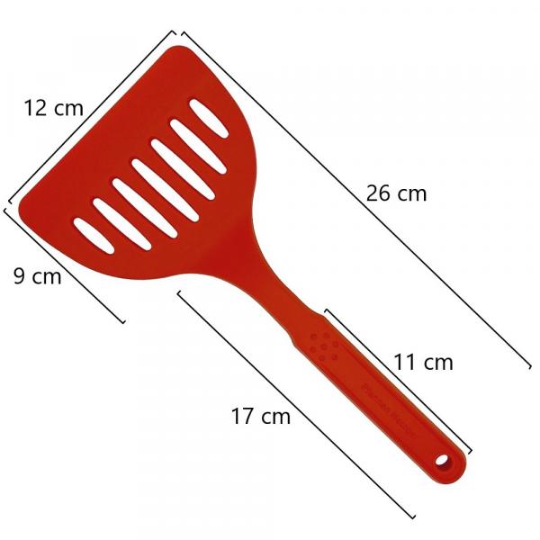 Silikon Küchenhelfer Schlitzwender breit 26 cm