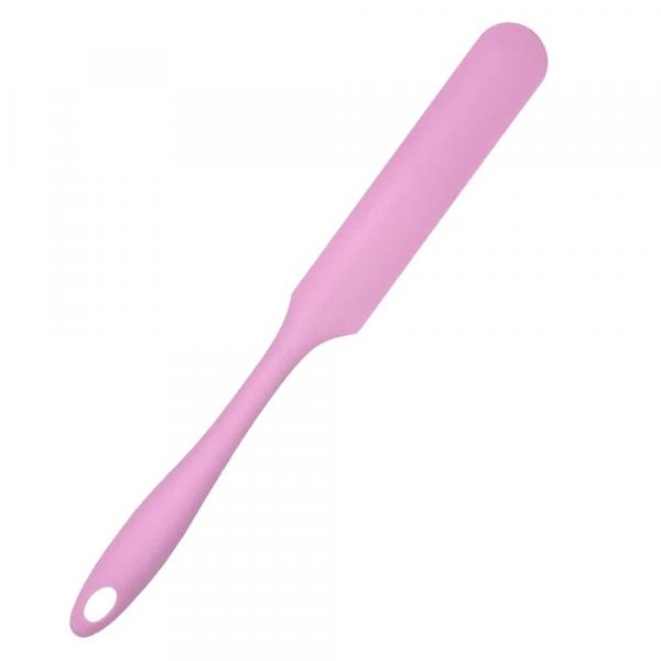 Küchenhelfer Spatel extra lang aus Silikon rosa