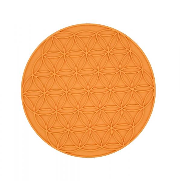 Silikon Küchenhelfer Untersetzer 2-er Set orange