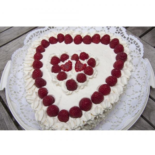 Backform Herzform gerippt Kuchen
