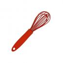 Silikon Küchenhelfer Schneebesen klein 21 cm rot